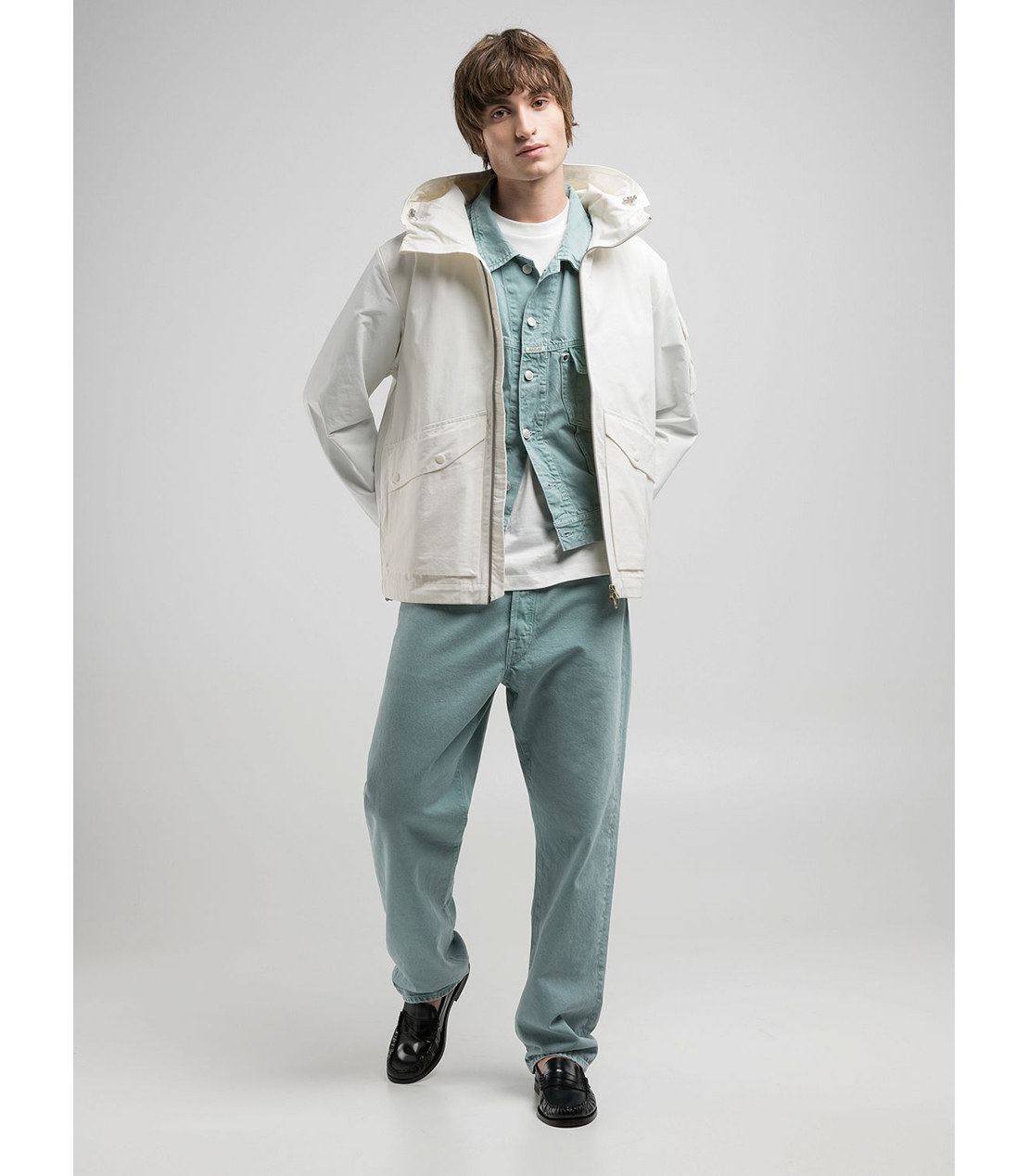 9Z1 ECO PLUS コンフォートストレートフィットデニム（セットアップモデル） 詳細画像 ミントグリーン 3